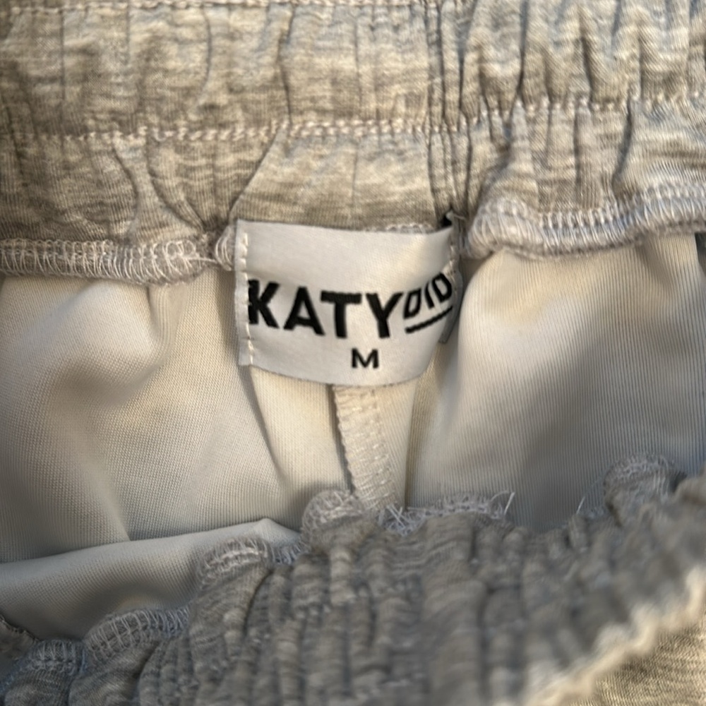 Grey Zip-Up short sleeve top and Shorts Set - Picture 5 of 6